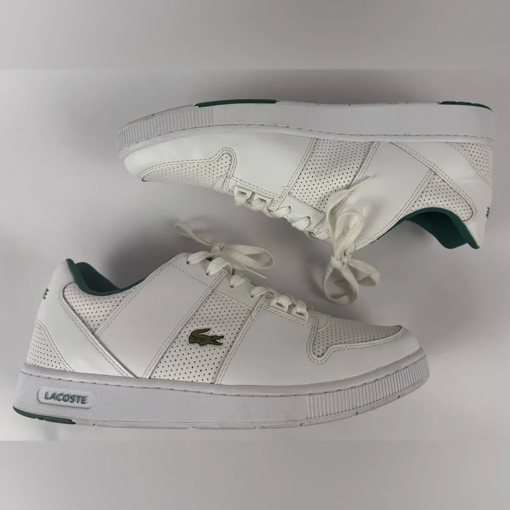 Lacoste Thrill 319 1 US SMA White Leather Sneakers Men’s Size 12 - Picture 7 of 12